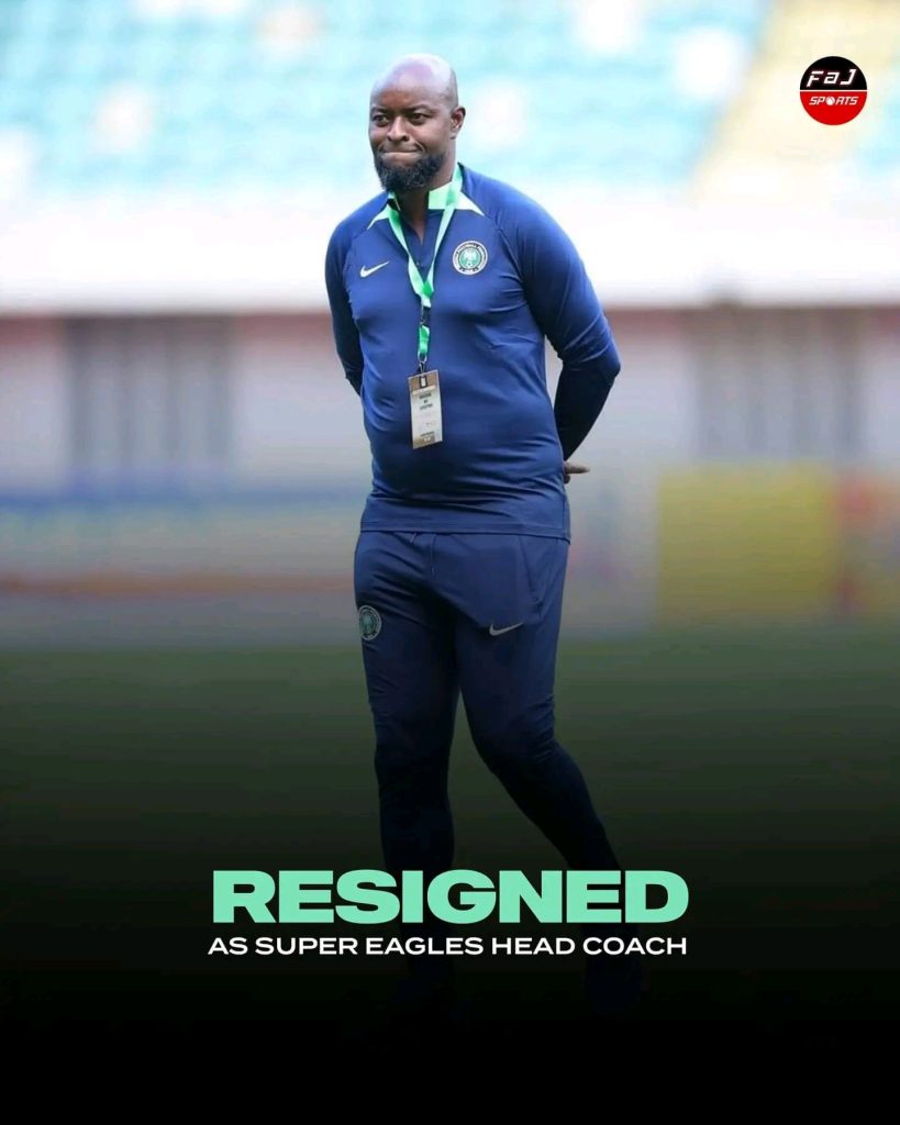 Finidi George resigns as Super Eagles head coach