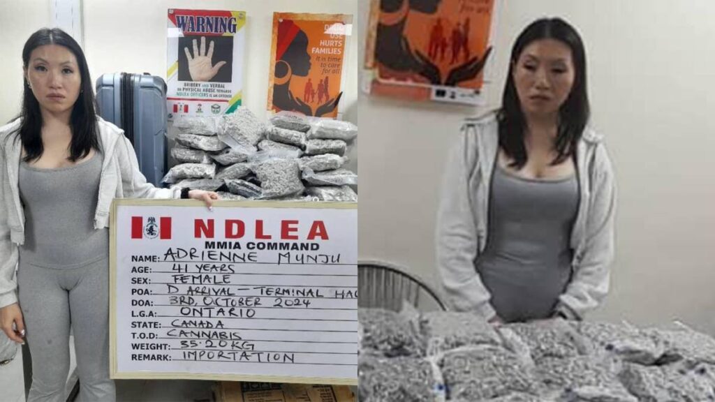 NDLEA Intercepts Canadian Lady with Illegal Drugs at Lagos Airport"