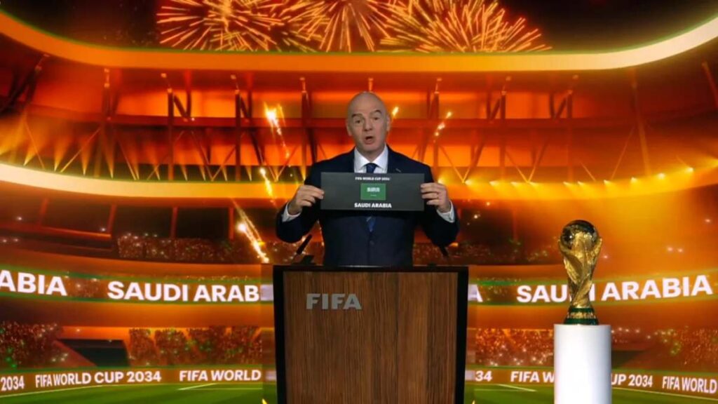 FIFA Gives 2034 World Cup Hosting Rights to Saudi Arabia